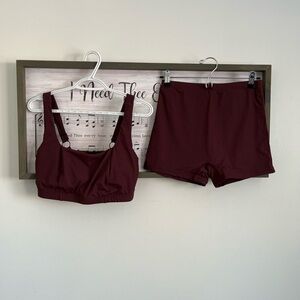 Women's Burgundy Swim Set from Desert Sage